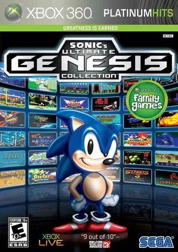Sonic Genesis Xbox 360 Mídia  Cd Jogo Do Sonic Para Xbox 360