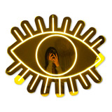 Espejo Ojo Protección Eye Luz Neon Acrílico Control Atenuado