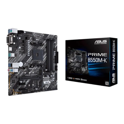 Placa Madre Amd B550 Asus Prime B550m-k Am4 Ddr4 Motherboard Negro | Envío gratis