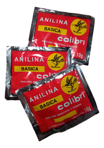 Anilina Basica Colibri Sobre X 10g Color Naranja