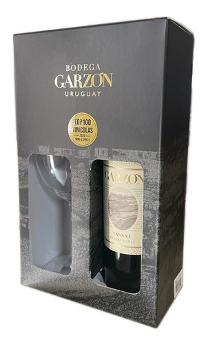 Kit Vinho Garzon Reserva Tannat + Taça De Cristal