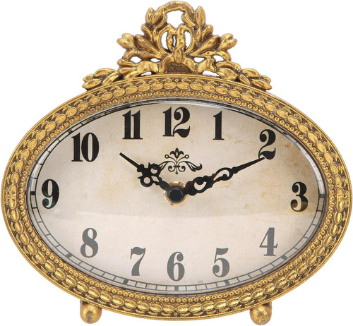 Nikky Home Reloj De Mesa Vintage, Reloj De Escritorio Con Es