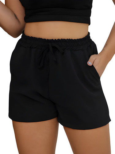 Bermuda Shorts Duna Feminina Premium Plus Size Verão 