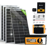 Kit Solar Para Hogar: 3.58kwh + 800w + 4 Paneles Bifaciales 