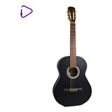 Guitarra Clasica De Estudio 4/4 Serrana Negra Mate