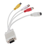 Vga Svga A S-video Rca Convertidor Adaptador Para Pc