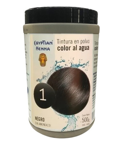 Tintura En Polvo Egyptian Henna Color Al Agua Pote 500g