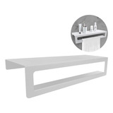 Organizador Toallero De Baño P Ducha 46cm Acero Blanco