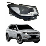 Farol Jeep Compass 2017 2018 2019 2020 Mascara Negra Direito