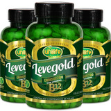 Kit De 3 Levegold Levedo Cerveja Com Vitamina B12 Unilife