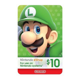 Tarjeta Nintendo Eshop 10 Dolares Region Usa - Chilesteam