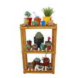 Rack Estanteria Porta Macetas Baño Living Cactus Mod3