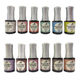 Kit 12 Esmaltes Atacado Em Gel Blindagem Refletivo Diamante