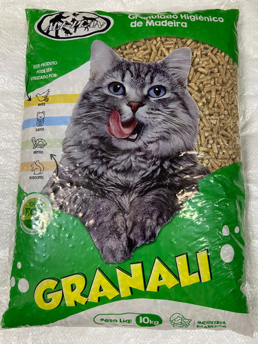 Granali Granulado Higiênico De Madeira 10kg