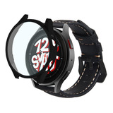 Pulseira Couro + Case Para Galaxy Watch5 Pro Watch 5 Lte