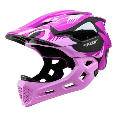 Batfox Kids Casco Deportivo Bicicleta Scooter Casco Color Rosa Talla S | Meses sin interés