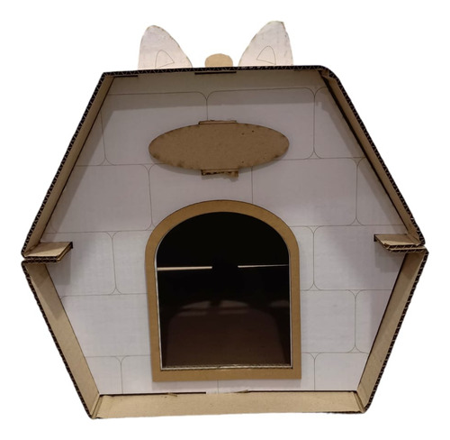 Cucha Casa Gato Carton Ami Home Para Armar