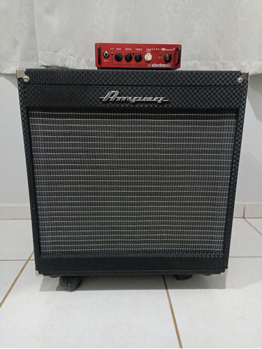 Cabeçote Tc Eletronic  Bh 250 E Gabinete Ampeg Pf 115 He450w