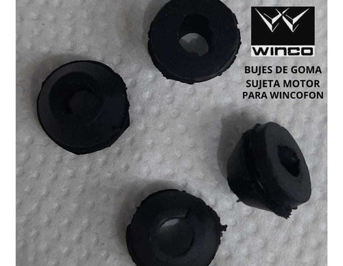 4 Bujes De Goma Sujeta Motor Para Wincofon 