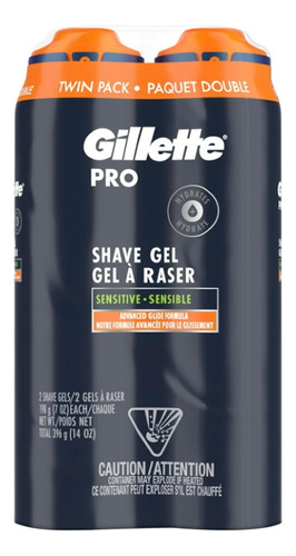 Gel Para Afeitar Gillette Pro 2/198 G