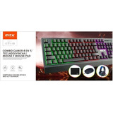 Kit Gamer Mtk Luces 4en1 Gt-940 Mouse Teclado Auricular Pad Color Del Teclado Negro