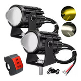 Par Faros Luces Led Para Motos Auto Doble Color Impermeable