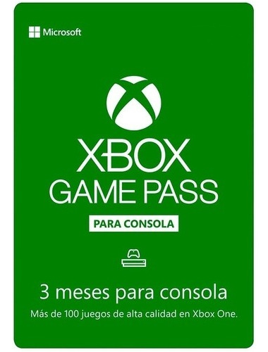 Game Pass Para Consola 3 Meses Garantizados