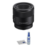 Sony Fe 50mm F/2.8 Macro Lente With Lente Care Kit