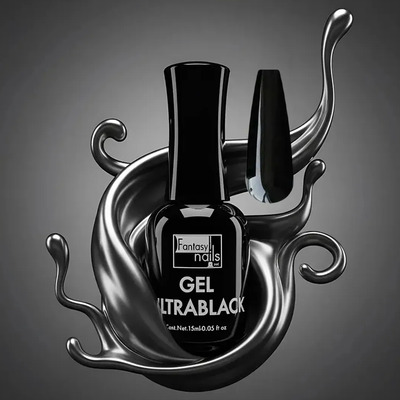 Gel Semipermanente 3 Pasos Polish Fantasy Color Color Negro Ultra | MercadoLibre
