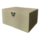 Caixa Mdf Cru Com Fecho 20x15x10cm. Presentes Lembrancinhas 