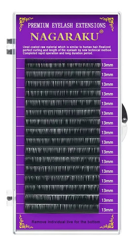 Blister Pestañas Nagaraku Mink Aplicación 1x1 1pz Una Medida