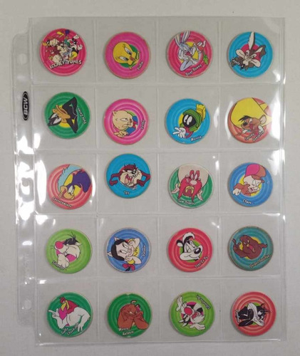 Colección Mega Tazos Looney Tunes 20/20 Piezas Año 1994