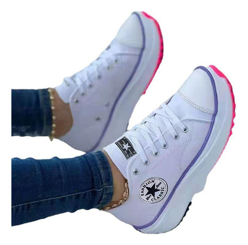 Zapatilla Deportiva Tradicional Original All White Star Cano