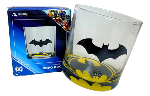 Copo De Vidro - 305ml - Fundo Do Batman