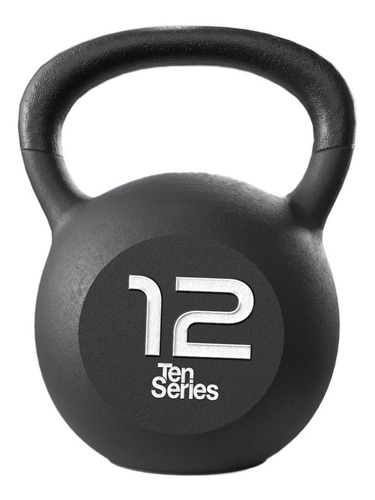 Pesa Rusa Kettlebell Acero Neoprene 12 Kilos Ten Series Color Negro