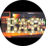 3x Letras Bar Luces Led 22 Cm Con Pilas, Tiktok, B A R