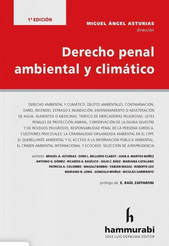 Derecho Penal Ambiental Y Climático - Asturias