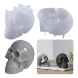 Molde De Silicona Calavera Craneo 3d Realista - Ideal Resina