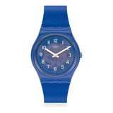 Reloj Swatch Blurry Blue Para Mujer Gl124 Agente Oficial Color De La Malla Azul Color Del Bisel Transparente Color Del Fondo Azul
