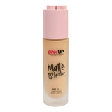 Base De Maquillaje Líquida Pink Up Rostro Matte Cover 12h Tono True Beige - 30ml 30g