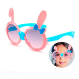 Gafas De Sol Oreja Conejo Accesorios Moda Bebés Niños Lentes Color Del Armazón Rosa