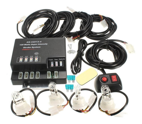 Kit 4 Strobo Automotivo Carro System Hs-52012-4 Frete Grátis