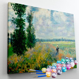 Kit Pintura Numerada - Campos De Papoula/ Claude Monet