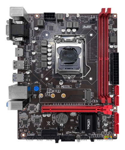 Placa Mãe B250 Ddr4 Nvme Lga1151 6°, 7°, 8° E 9° Geração Cor Preto