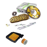 Kit Transmision Yamaha Fz 16 40/14 Tech Oring + Filtro Aire