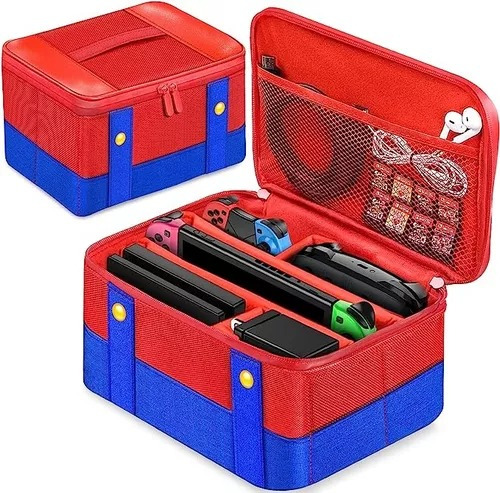 Funda Protectora Grande Mario Nintendo Switch Y Accesorios