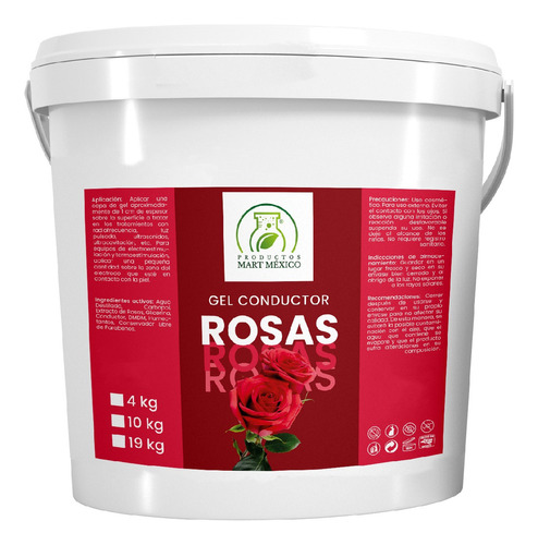  Gel Conductor De Rosas Aparatología 4 Kilos