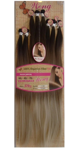 Cabelo 100% Orgânico Liso Lançamento Weng 270gr 70cm