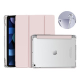Funda Para iPad 9 8 7 10 Con Ranura Lápiz - Puede Soportar Color Rosa Claro
