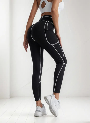 A Pantalón Sauna Para Mujer Cintura Alta Pantalón Para Sudar